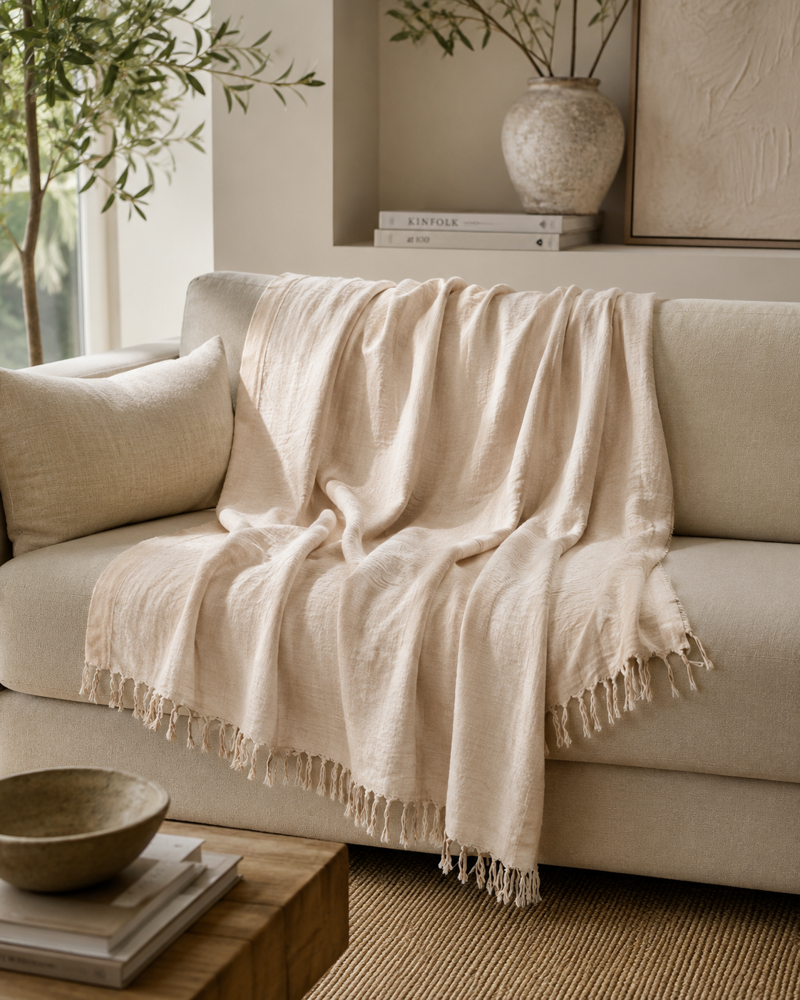 Dyed throw